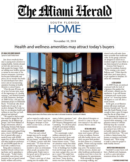 Health And Wellness Amenities May Attract Today's Buyers